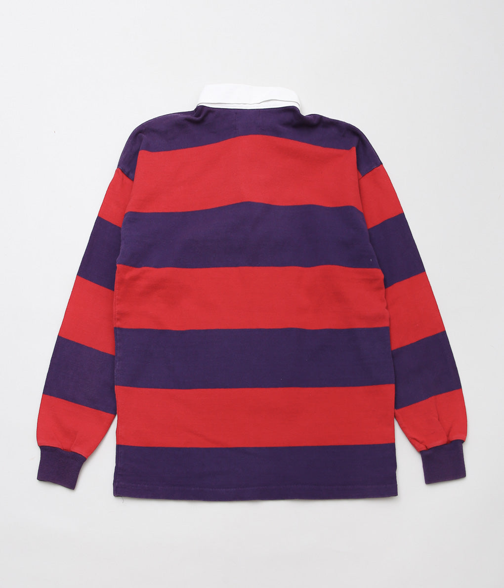 USED&VINTAGE''80'S L.L. BEAN RUGBY SHIRT''(RED / PURPLE)