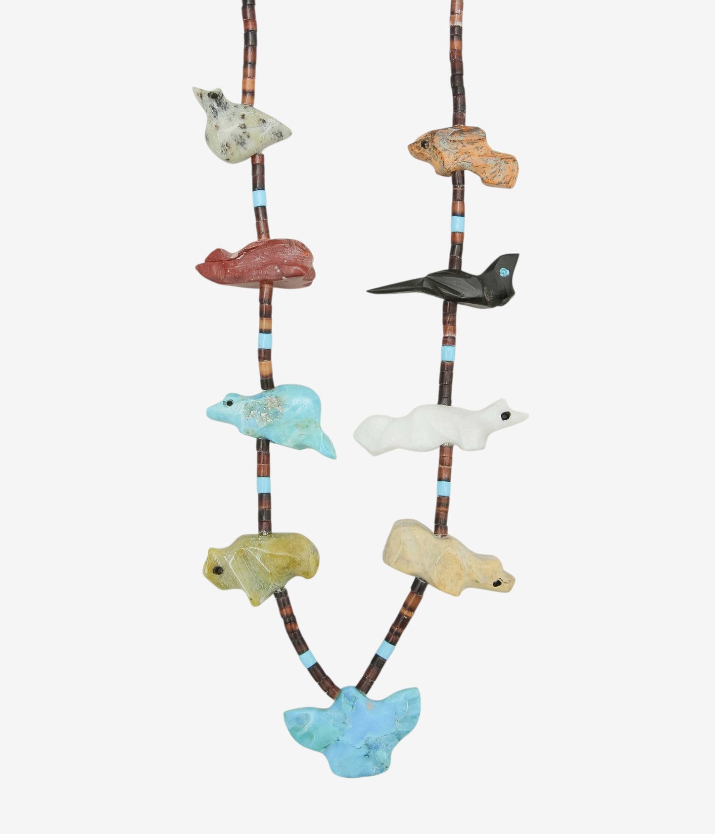 VINTAGE JEWELRY ''NAVAJO FETISH NECKLACE ①'' (ASSO)