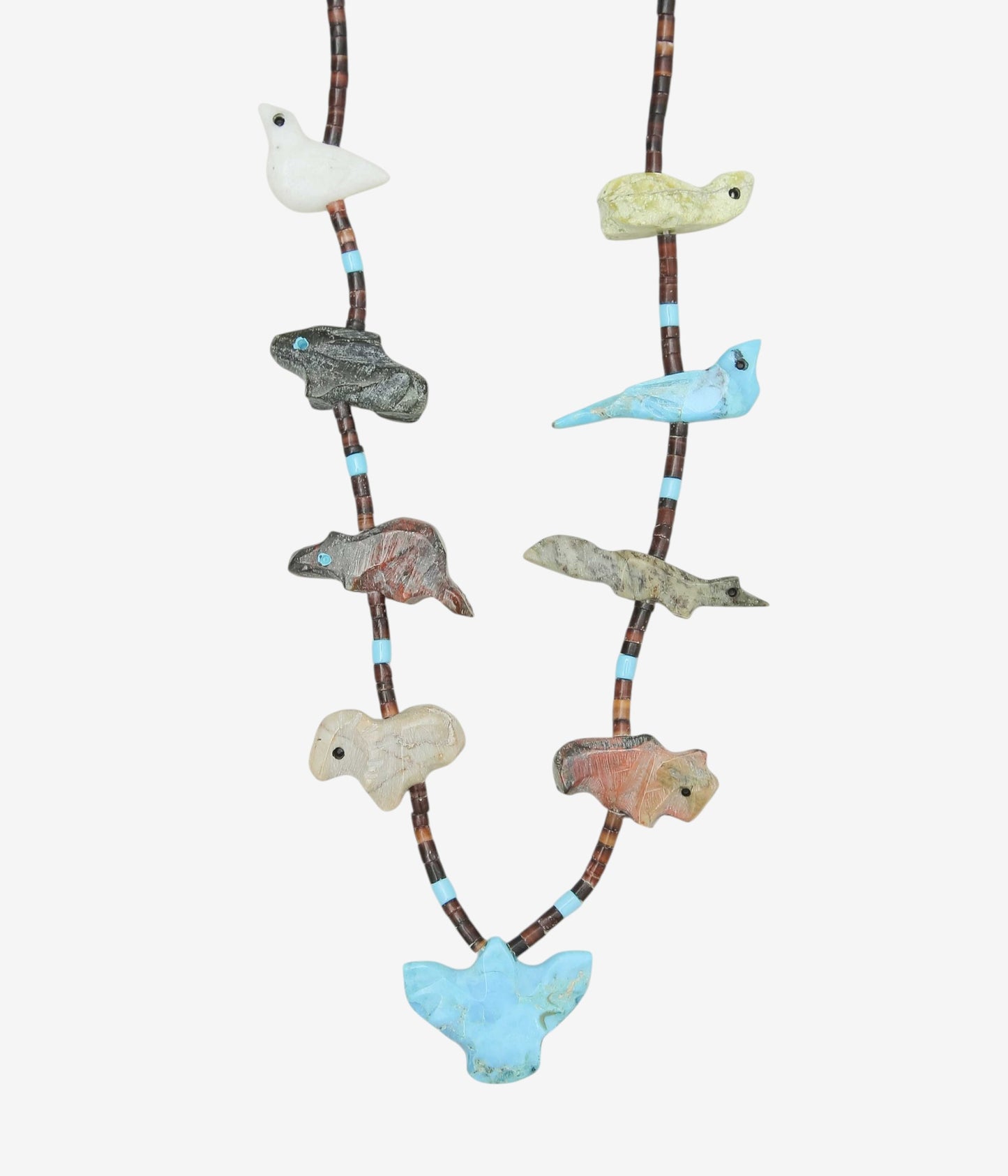 VINTAGE JEWELRY ''NAVAJO FETISH NECKLACE ②'' (ASSO)
