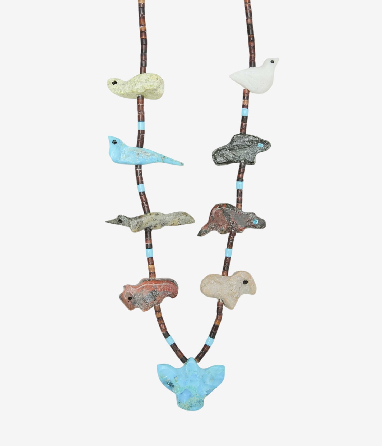 VINTAGE JEWELRY ''NAVAJO FETISH NECKLACE ②'' (ASSO)