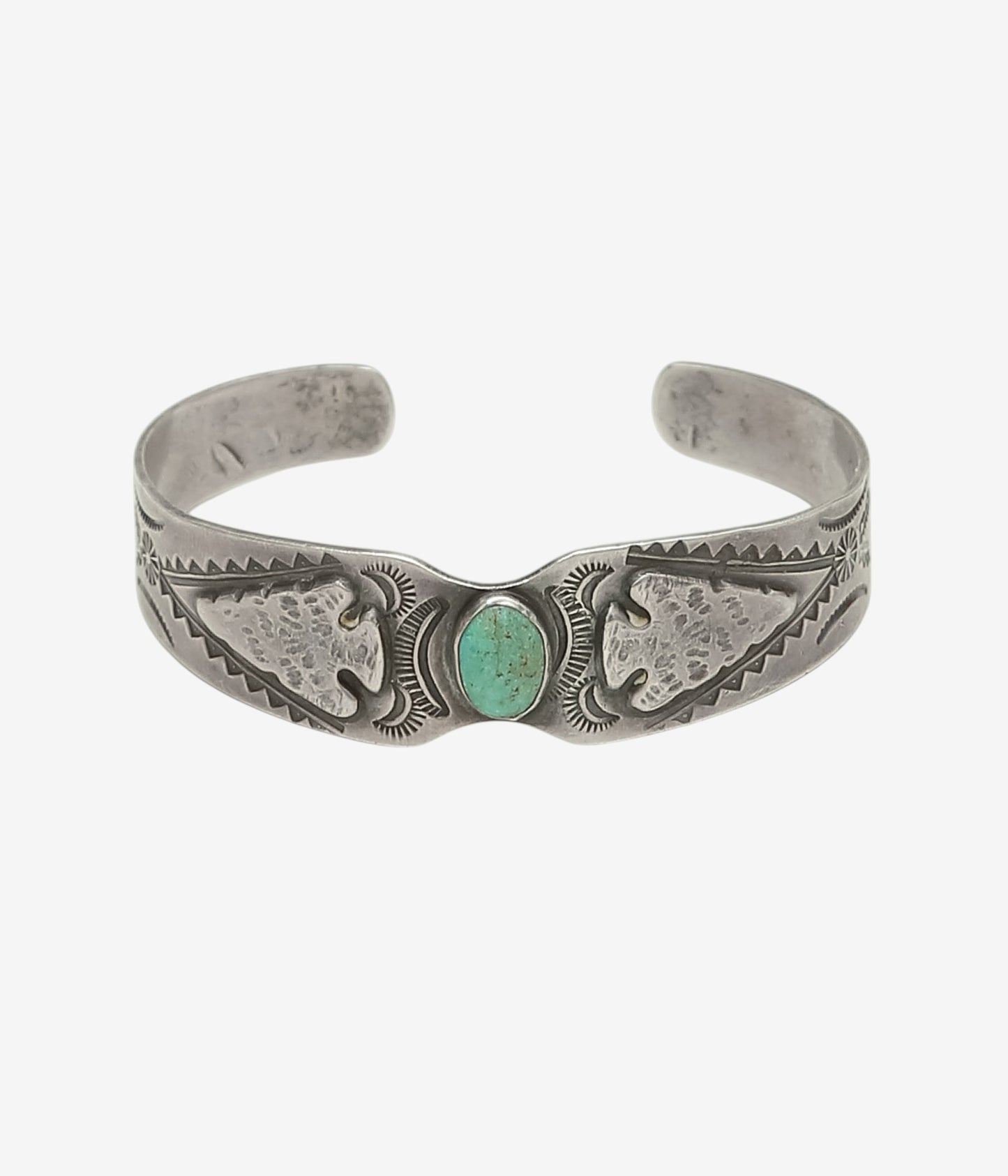 VINTAGE JEWELRY  ''VINTAGE INDIAN JEWELRY BANGLE 10'' (SILVER)