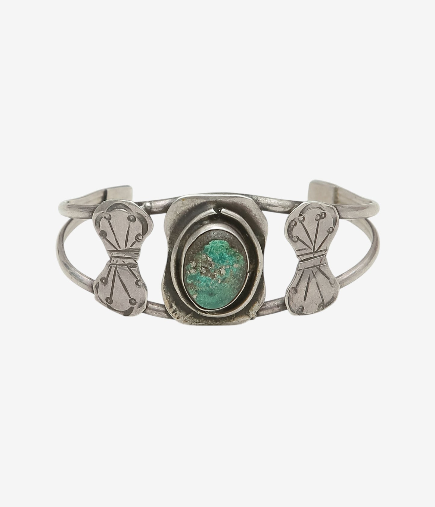 VINTAGE JEWELRY ''VINTAGE INDIAN JEWELRY BANGLE 8'' (SILVER)
