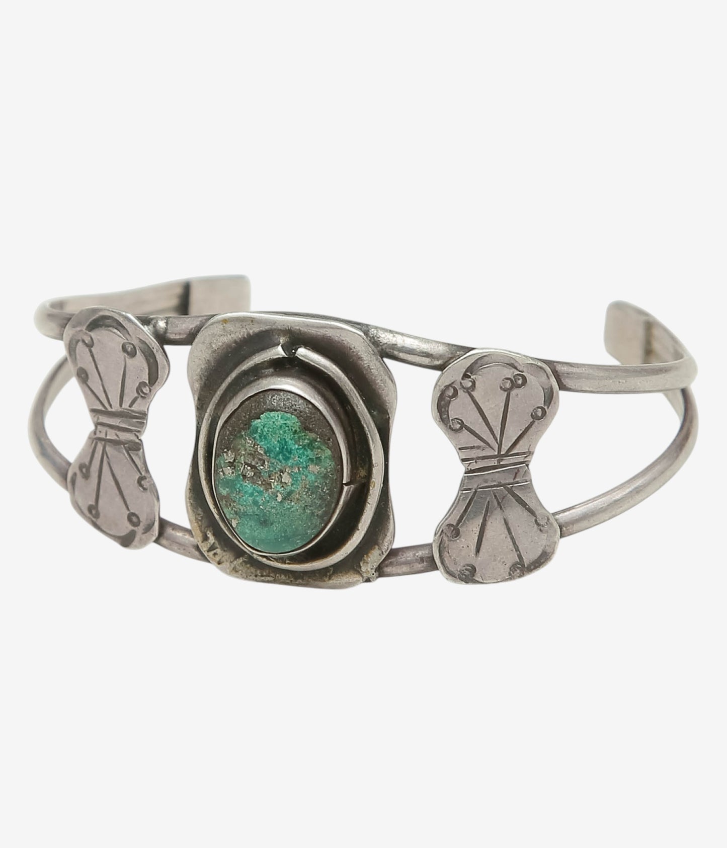 VINTAGE JEWELRY ''VINTAGE INDIAN JEWELRY BANGLE 8'' (SILVER)