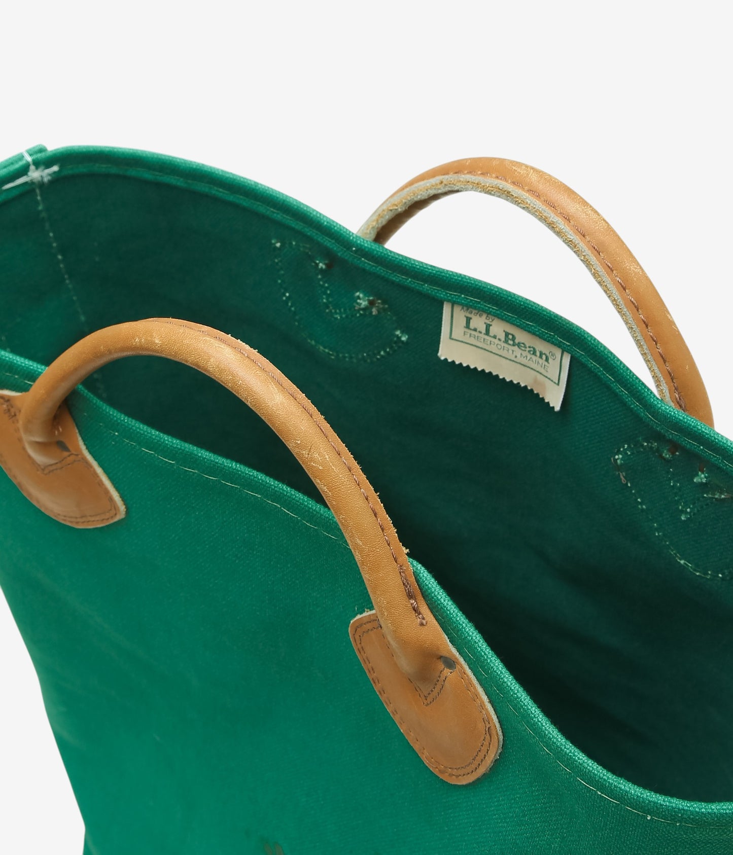 VINTAGE BAGS ''80'S L.L.BEAN GREEN LOG BAG'' (GREEN)