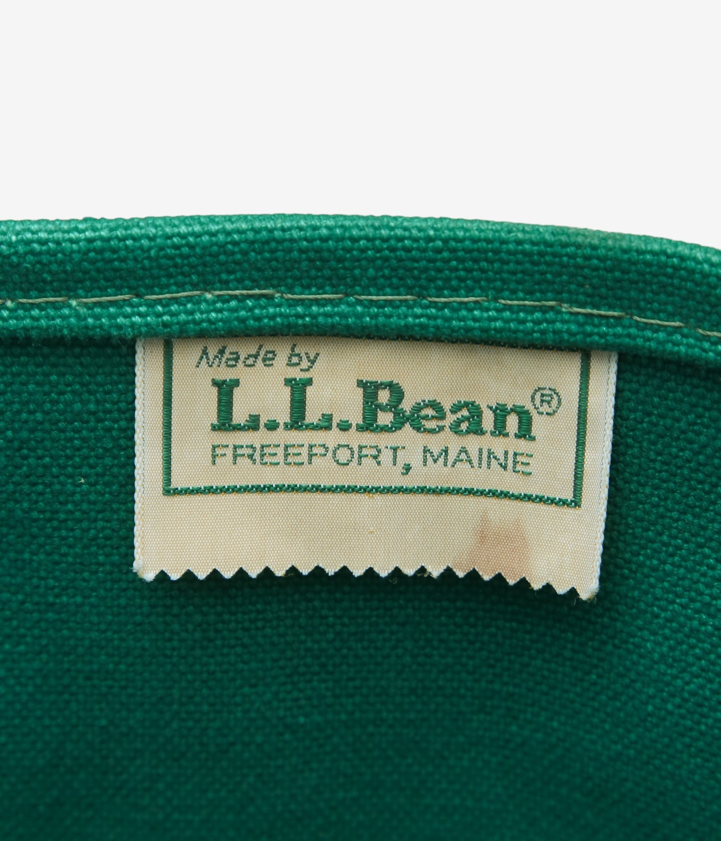 VINTAGE BAGS ''80'S L.L.BEAN GREEN LOG BAG'' (GREEN)