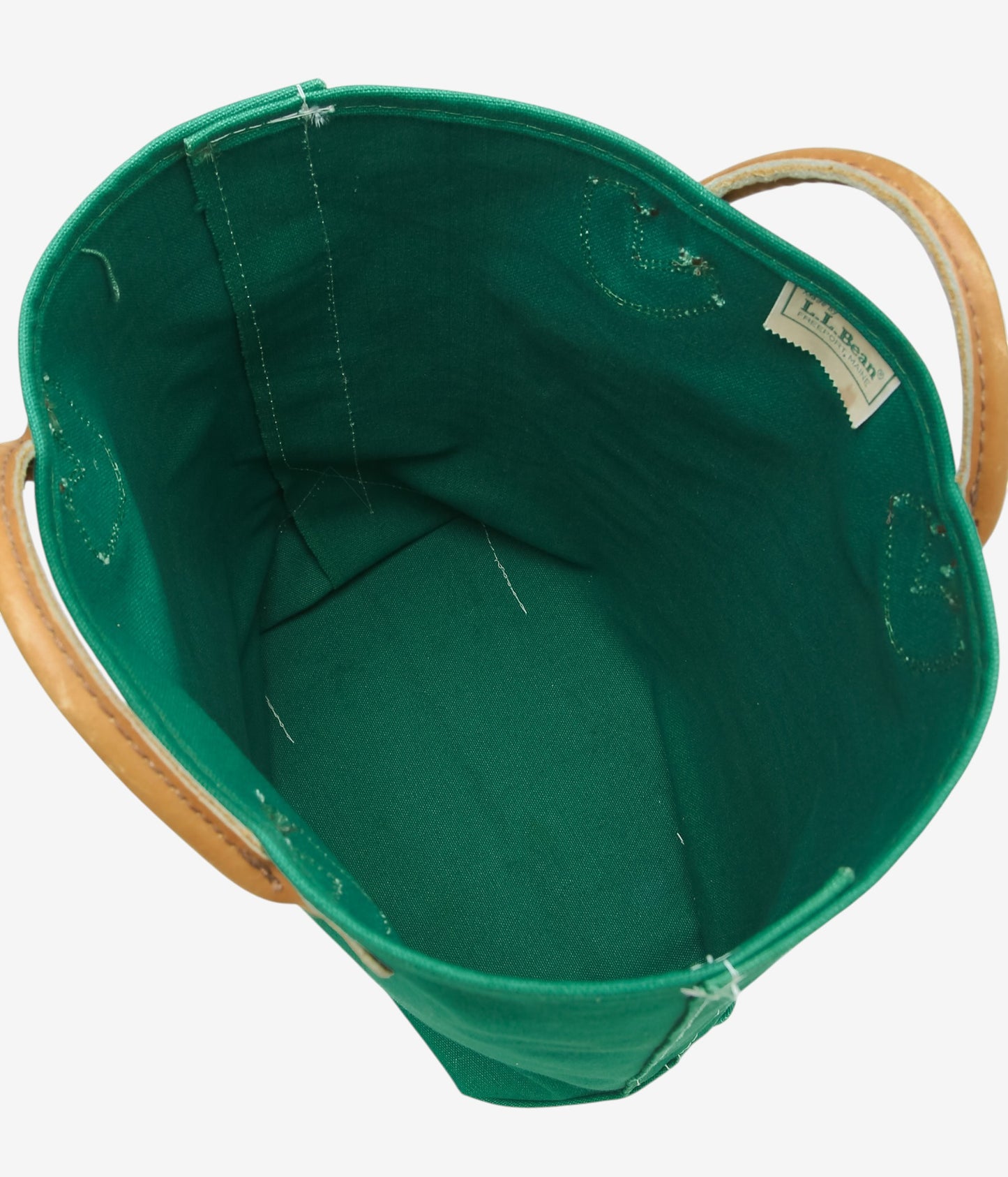 VINTAGE BAGS ''80'S L.L.BEAN GREEN LOG BAG'' (GREEN)