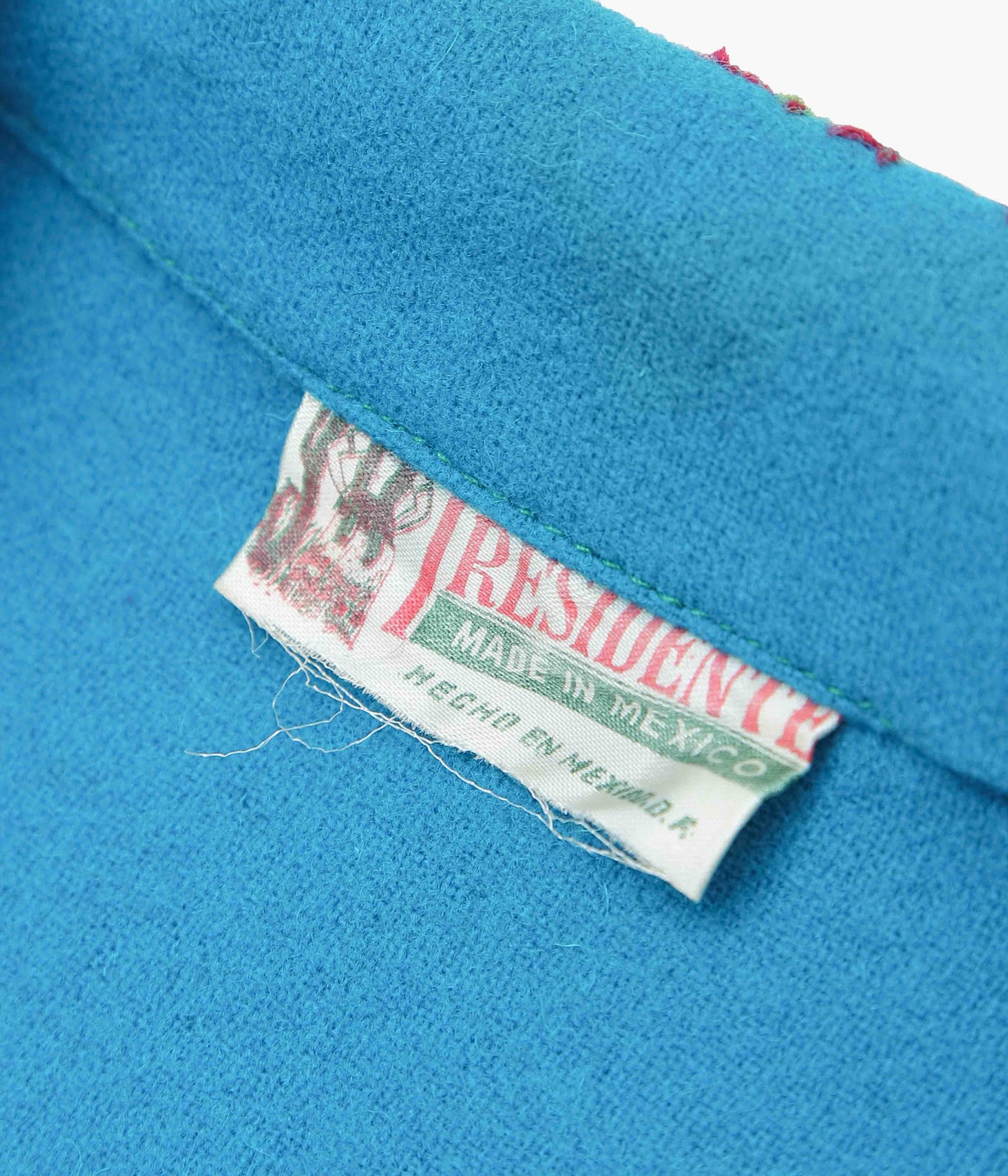 USED&VINTAGE ''40~50's MEXICAN SOUVENIR JACKET'' (TURQUOISE)