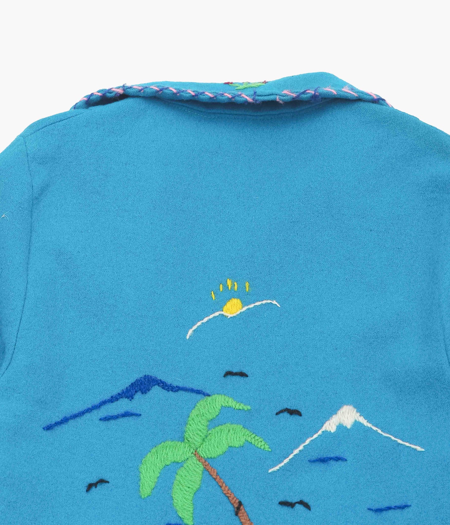 USED&VINTAGE ''40~50's MEXICAN SOUVENIR JACKET'' (TURQUOISE)