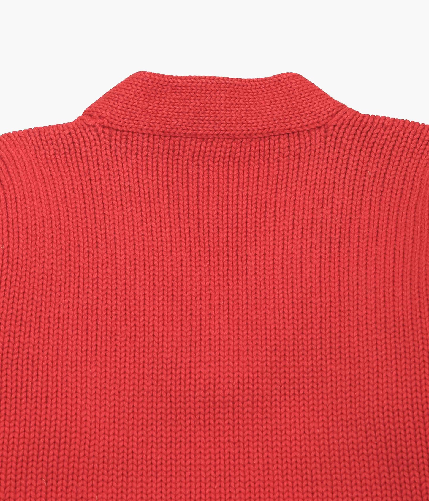 USED&VINTAGE''40'S V-NECK LETTERED SWEATER''(RED)