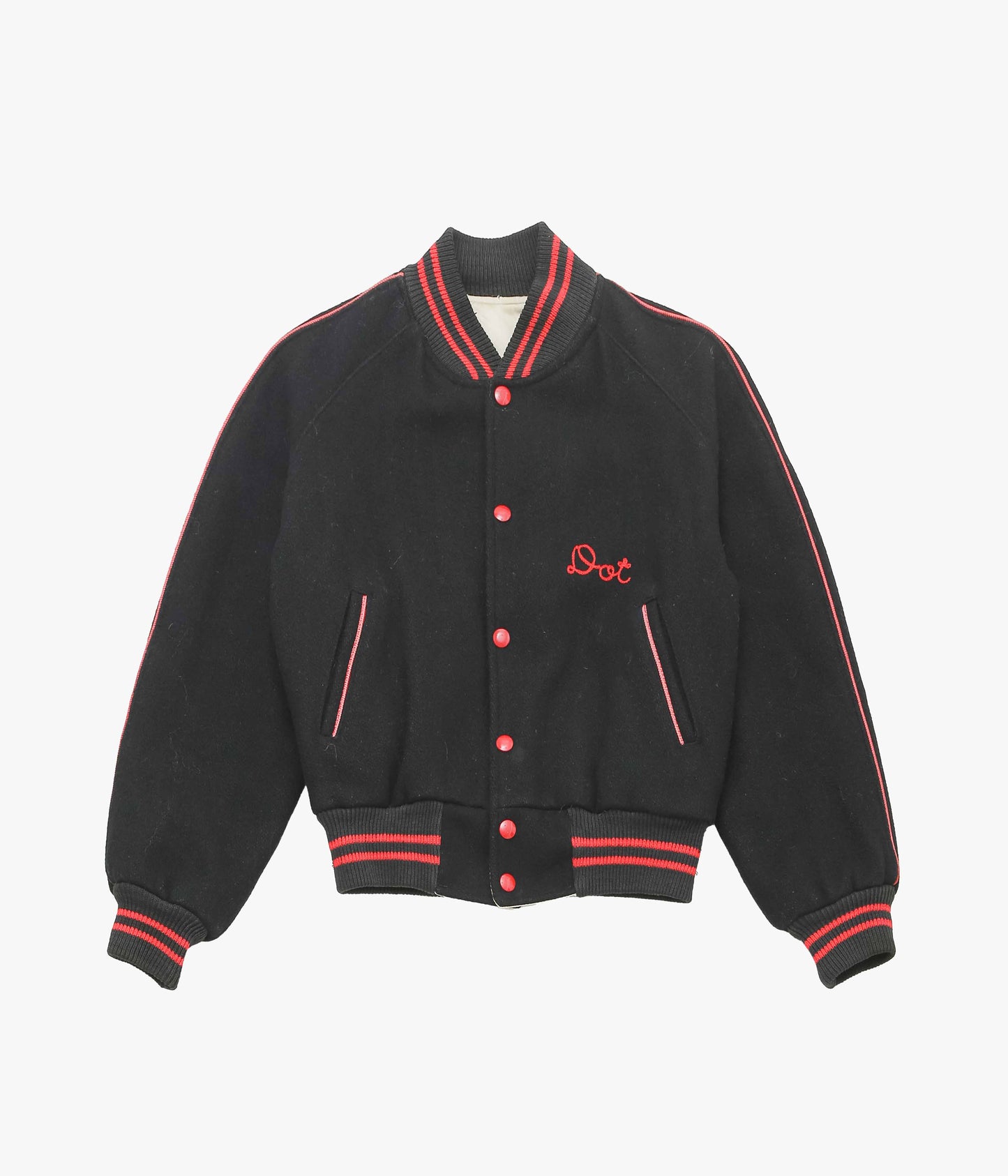 USED&VINTAGE ''50's REVERSIBLE VARSITY JACKET'' (BLACK)