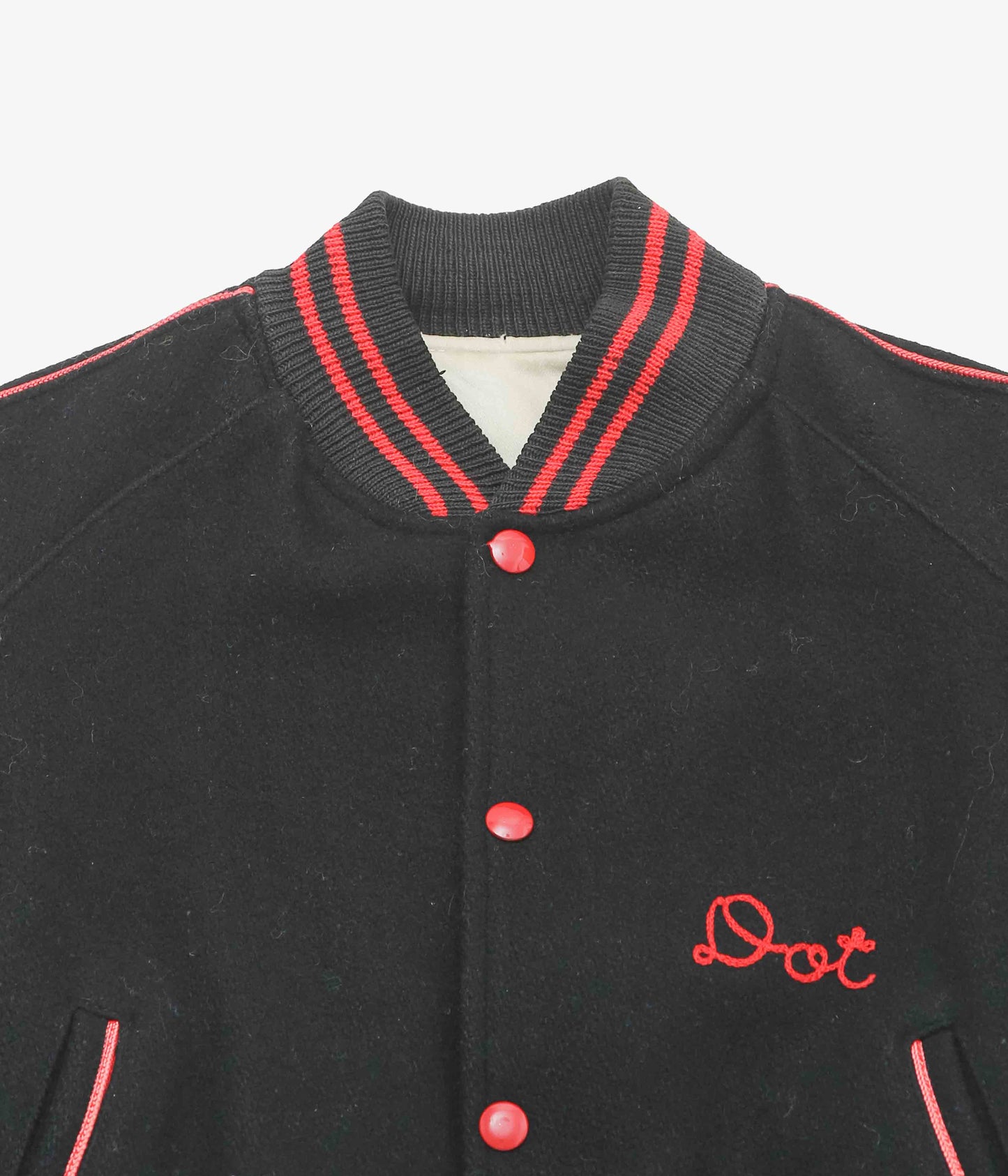 USED&VINTAGE ''50's REVERSIBLE VARSITY JACKET'' (BLACK)