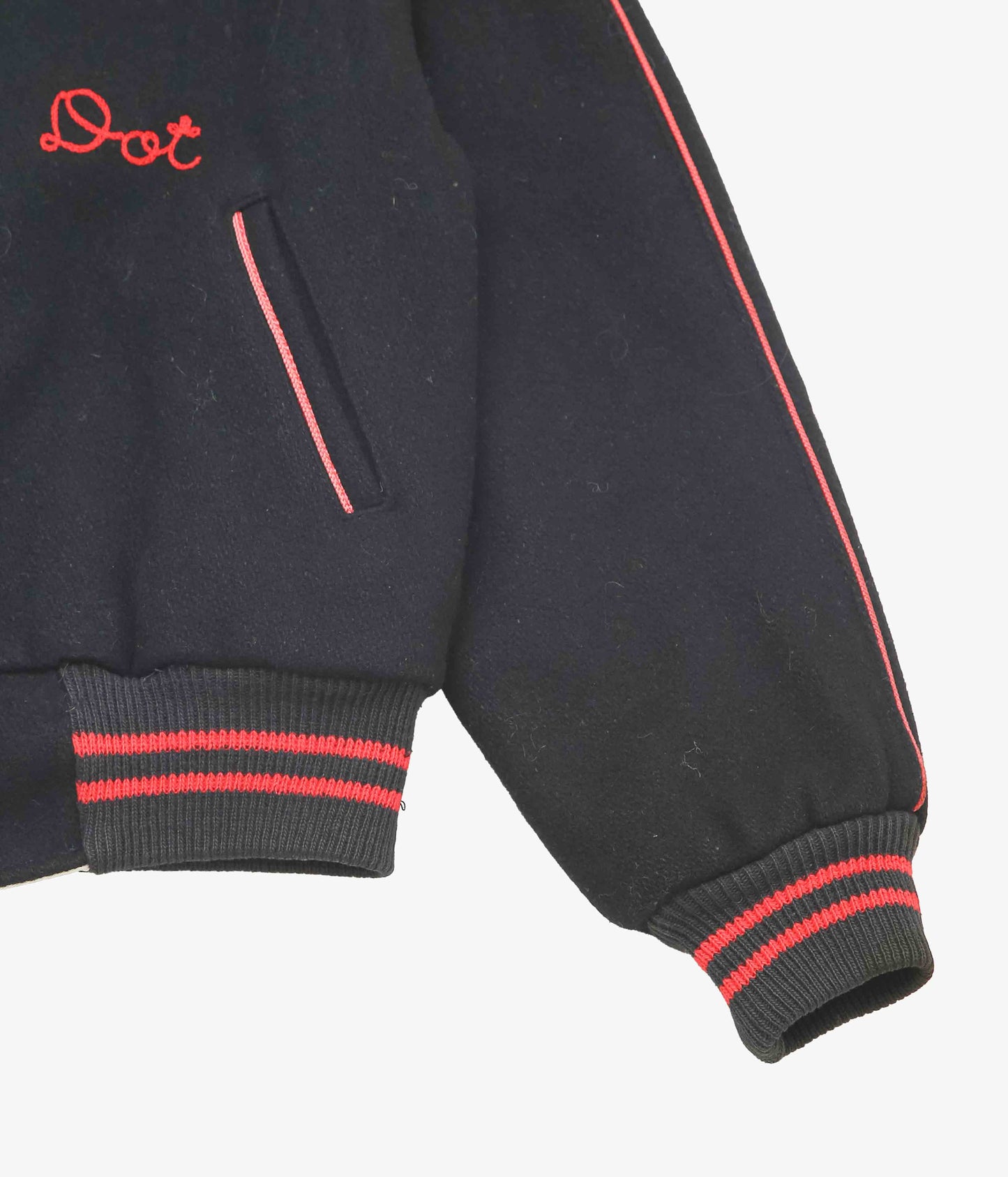 USED&VINTAGE ''50's REVERSIBLE VARSITY JACKET'' (BLACK)