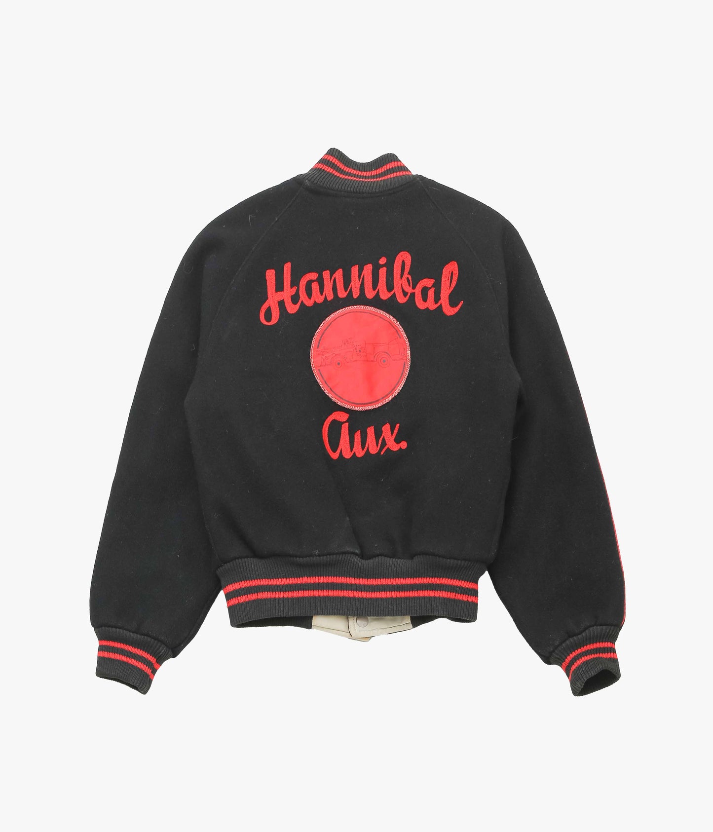 USED&VINTAGE ''50's REVERSIBLE VARSITY JACKET'' (BLACK)