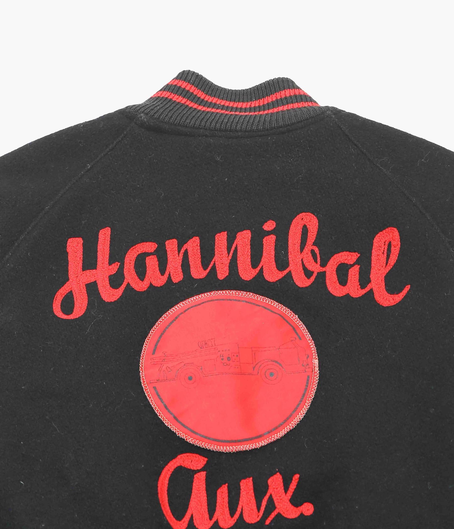 USED&VINTAGE ''50's REVERSIBLE VARSITY JACKET'' (BLACK)