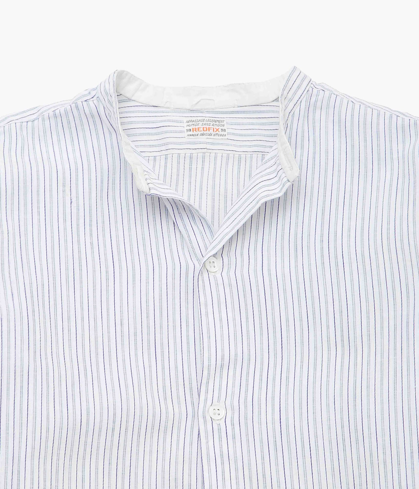 USED & VINTAGE ''50S "REDFIX" FRENCH STRIPE SHIRTS'' (BLUE)