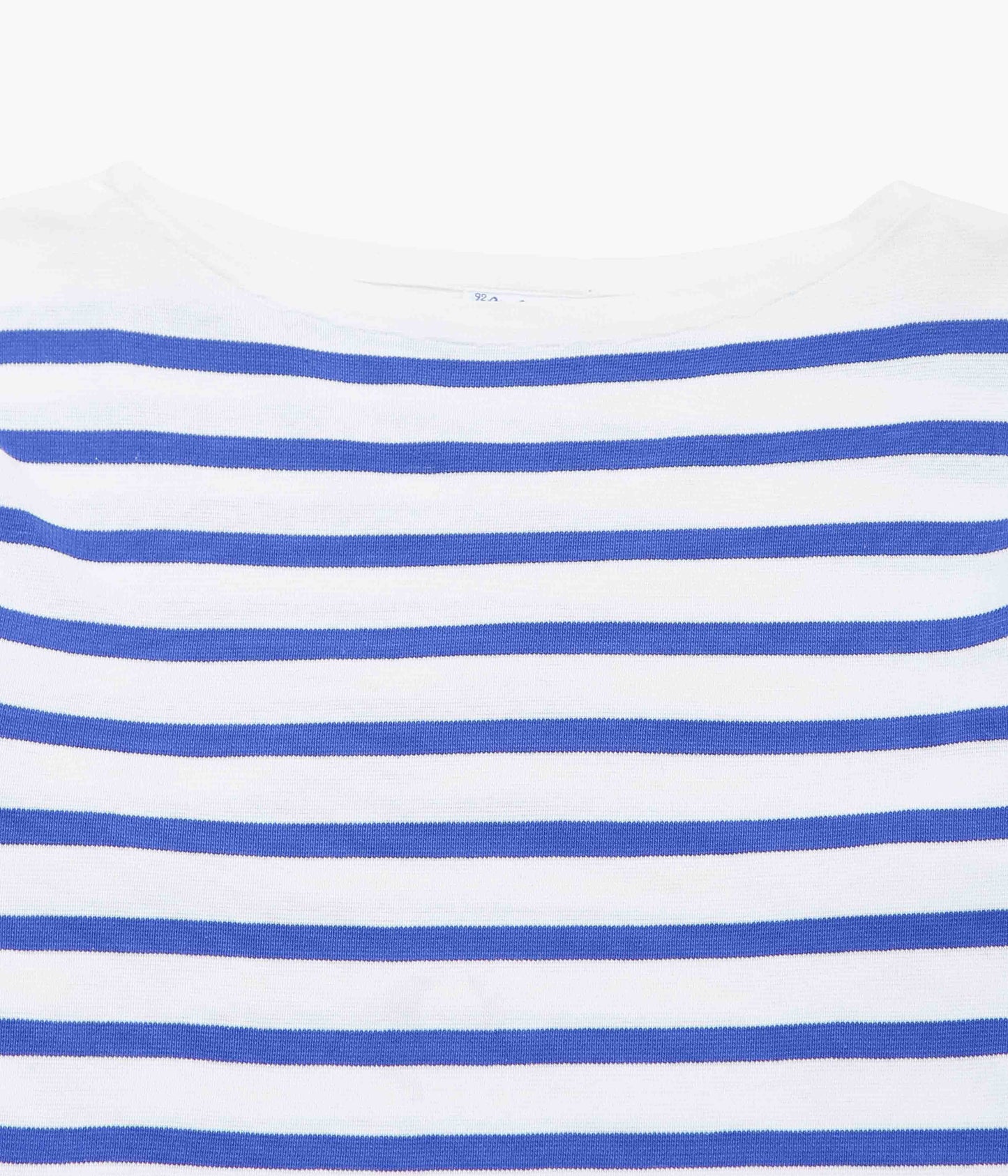 USED&VINTAGE ''60-70s FRENCH ARMY BASQUE SHIRT'' (WHITE / BLUE)