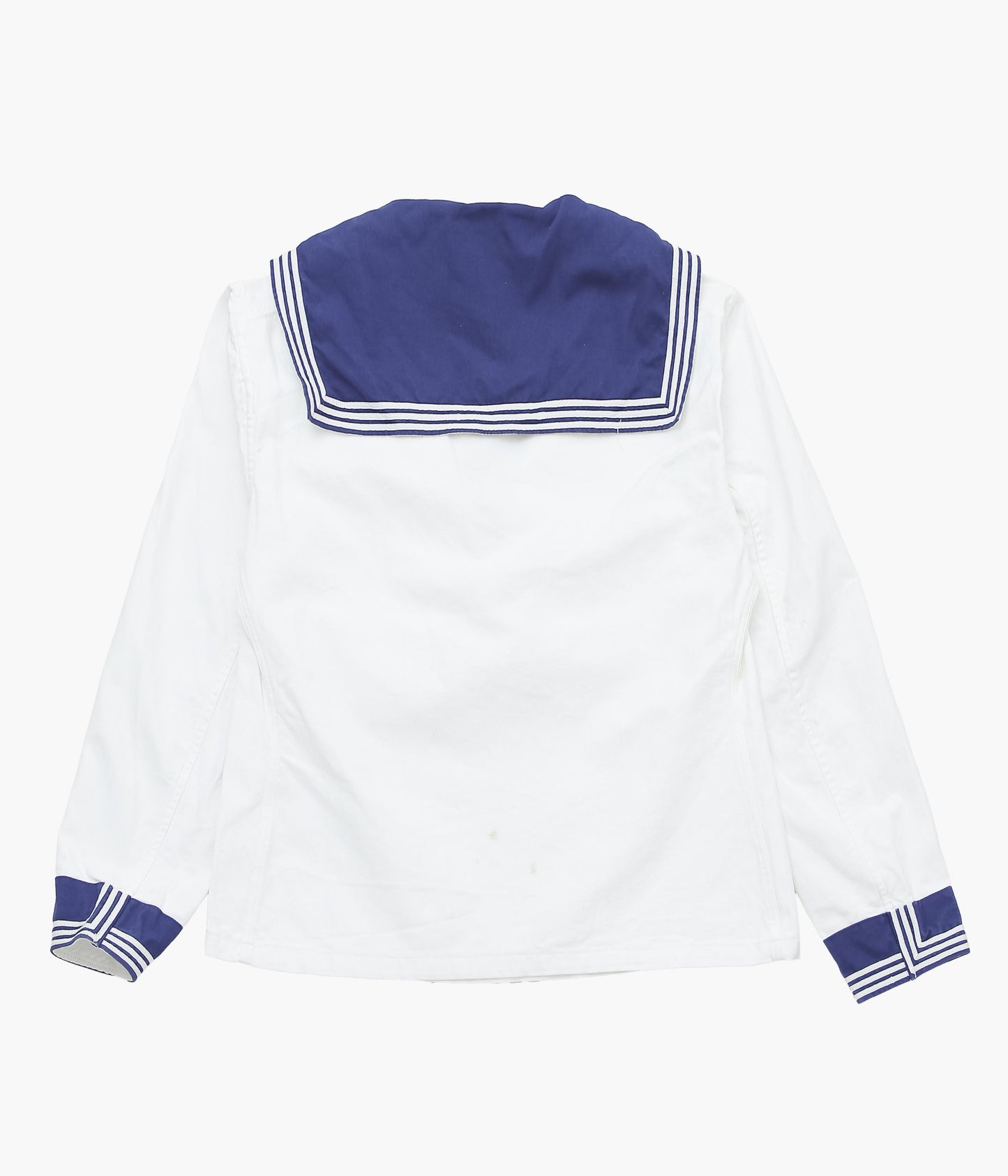 USED&VINTAGE ''60's FRENCH NAVY SAILOR SHIRT'' (WHITE / BLUE)