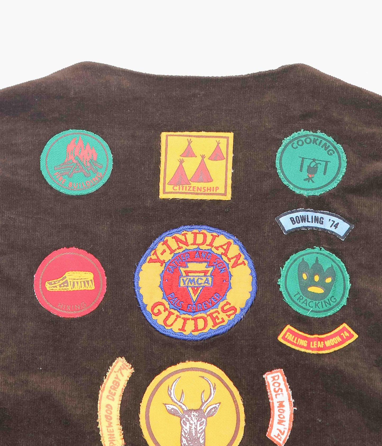 USED&VINTAGE ''70's HIPPIE PULLOVER '' (BROWN)