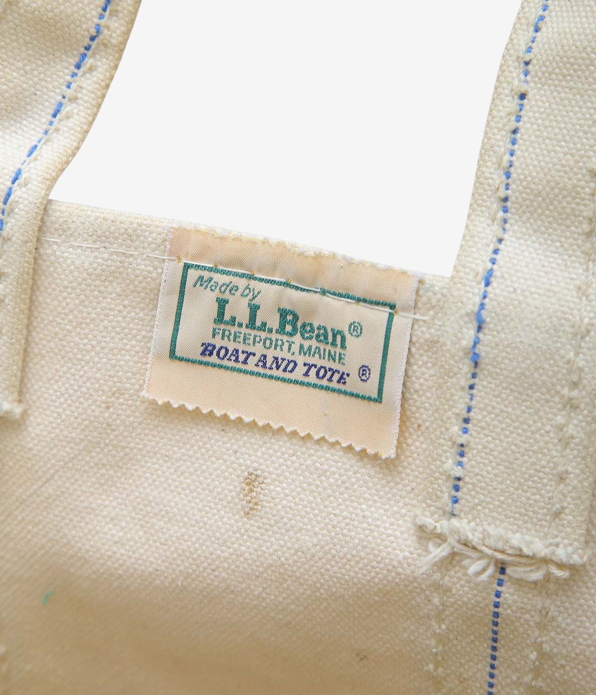 USED&VINTAGE ''80's L.L. BEAN BOAT AND TOTE M'' (GREEN)