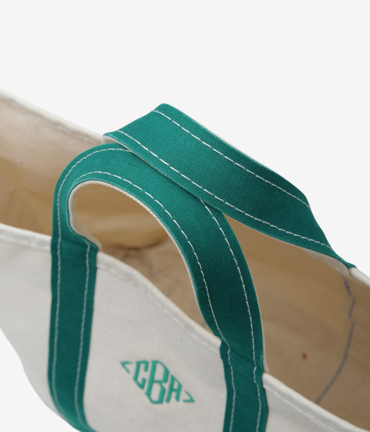 USED&VINTAGE ''80's L.L. BEAN BOAT AND TOTE M'' (GREEN)