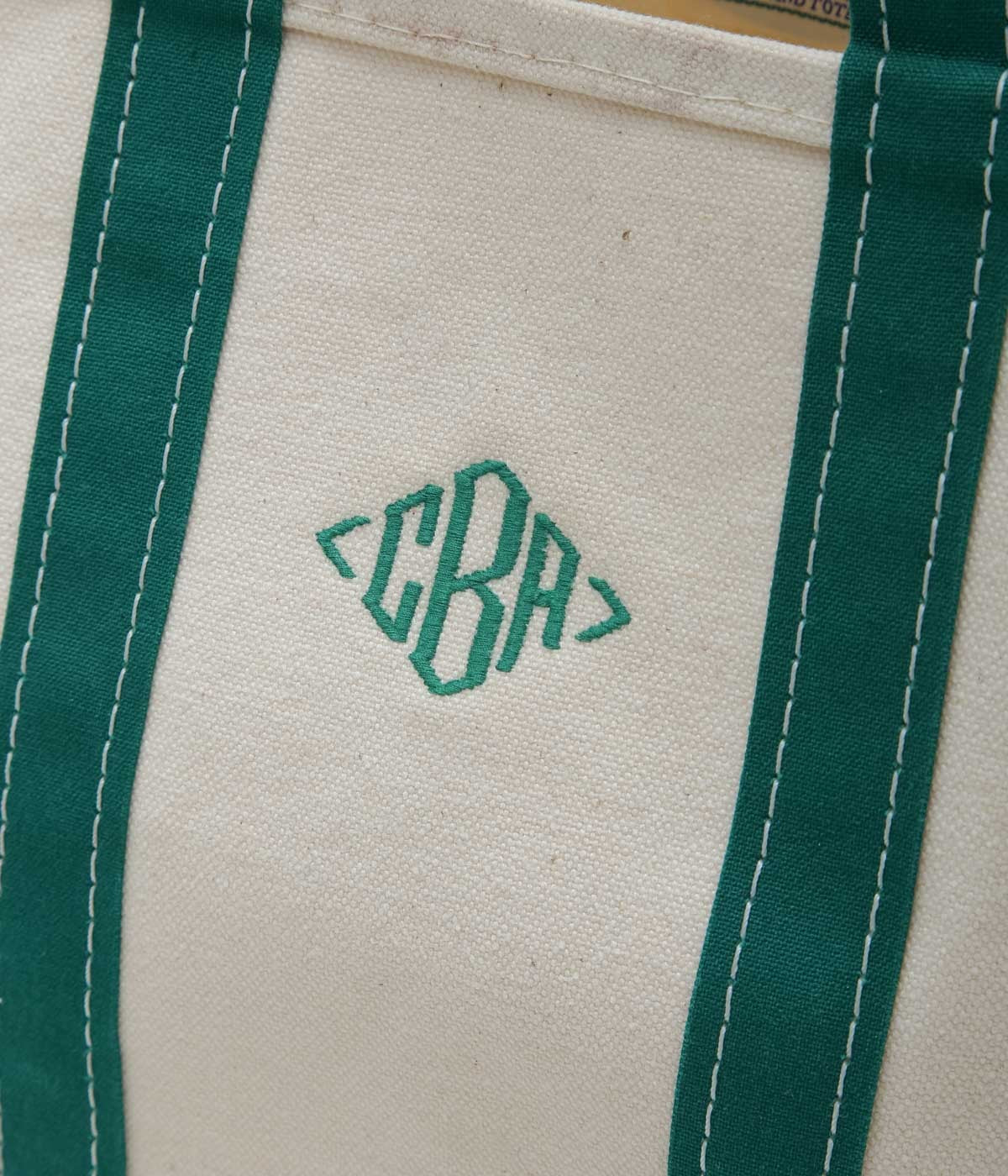 VINTAGE BAGS ''80's L.L. BEAN BOAT AND TOTE M'' (GREEN)