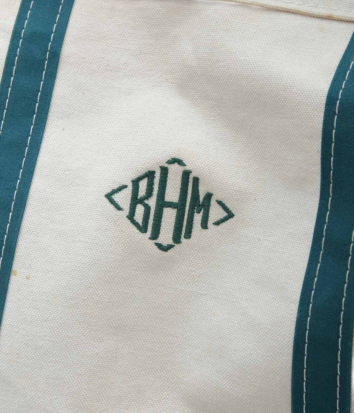 USED&VINTAGE ''80's L.L. BEAN BOAT AND TOTE XL'' (GREEN)