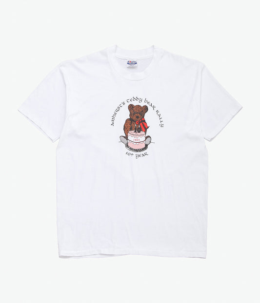VINTAGE CLOTHING ''90'S BEAR RALLY TEE MADE IN THE U.S.A.'' (WHITE)