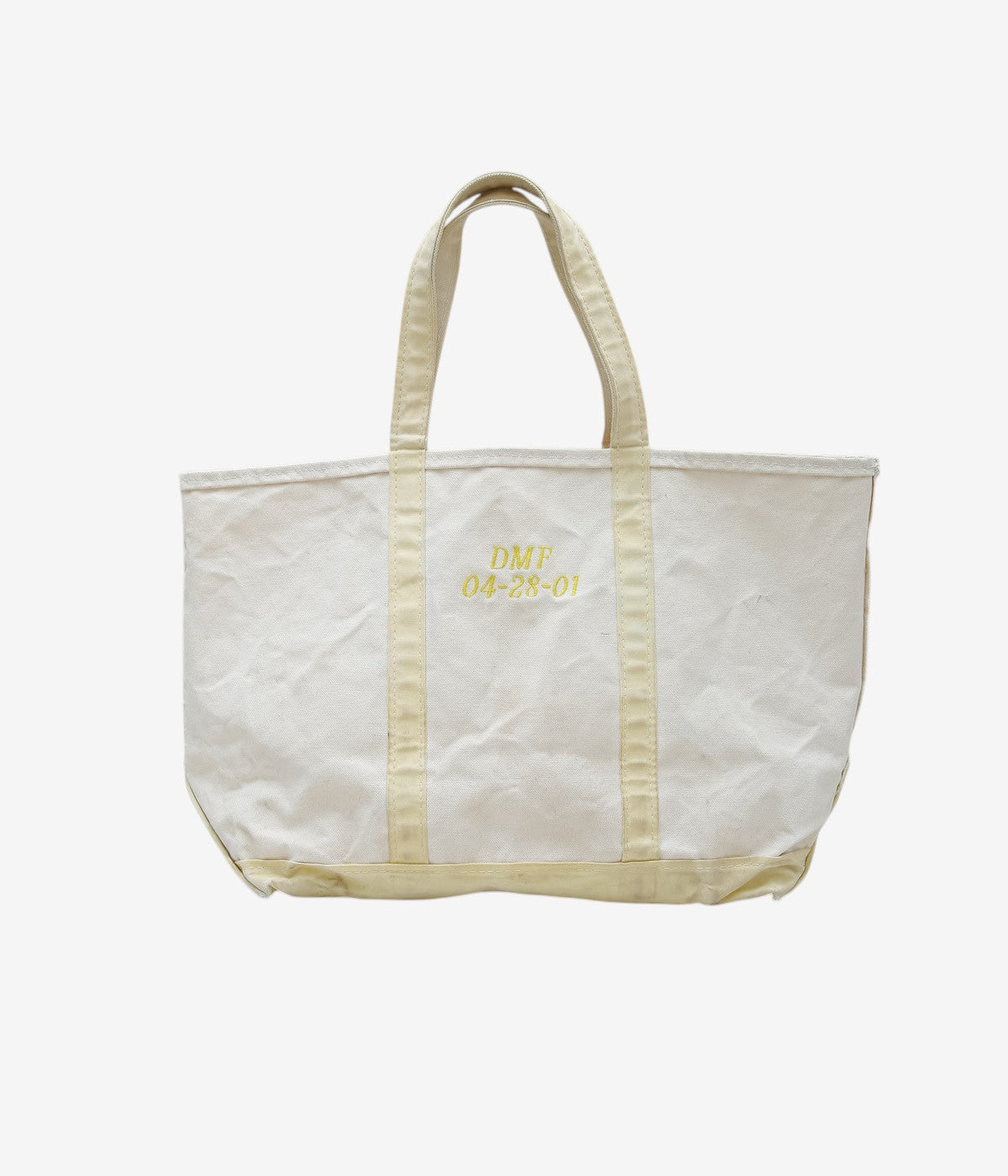 USED&VINTAGE ''90's L.L. BEAN BOAT AND TOTE L'' (LEMON)