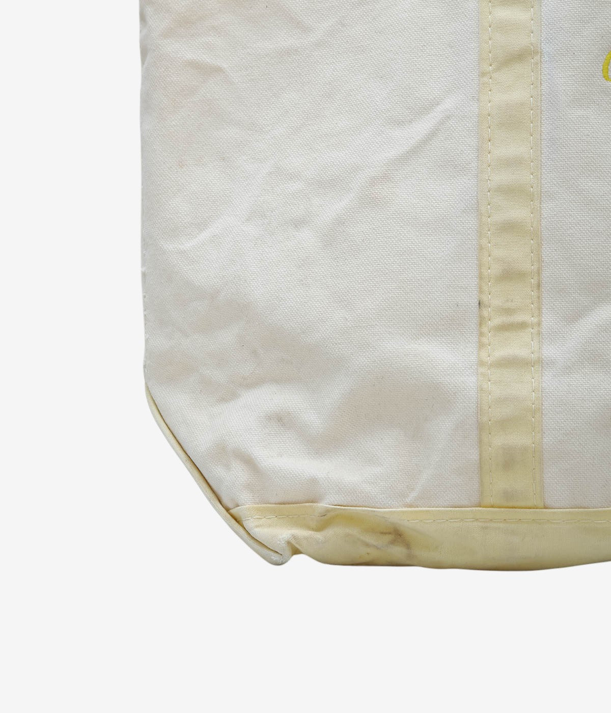 USED&VINTAGE ''90's L.L. BEAN BOAT AND TOTE L'' (LEMON)