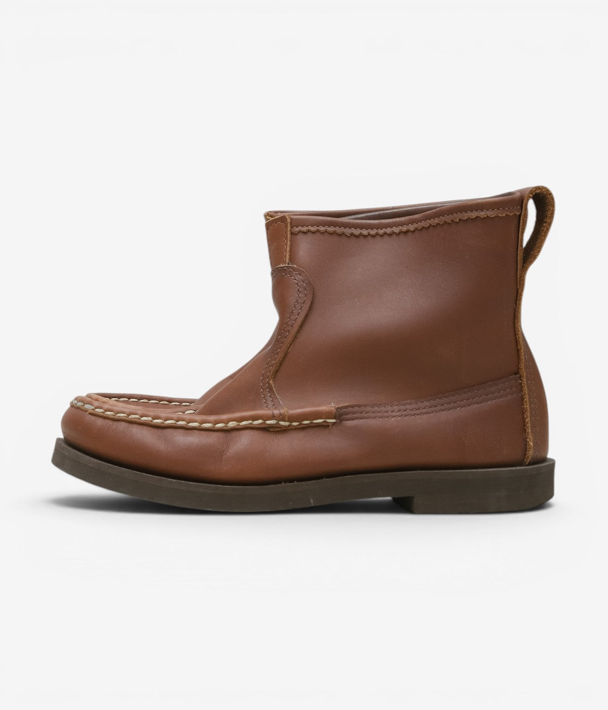 USED&VINTAGE ''90's RUSSEL MOCCASIN KNOCK-A-BOUT BOOT'' (BROWN)