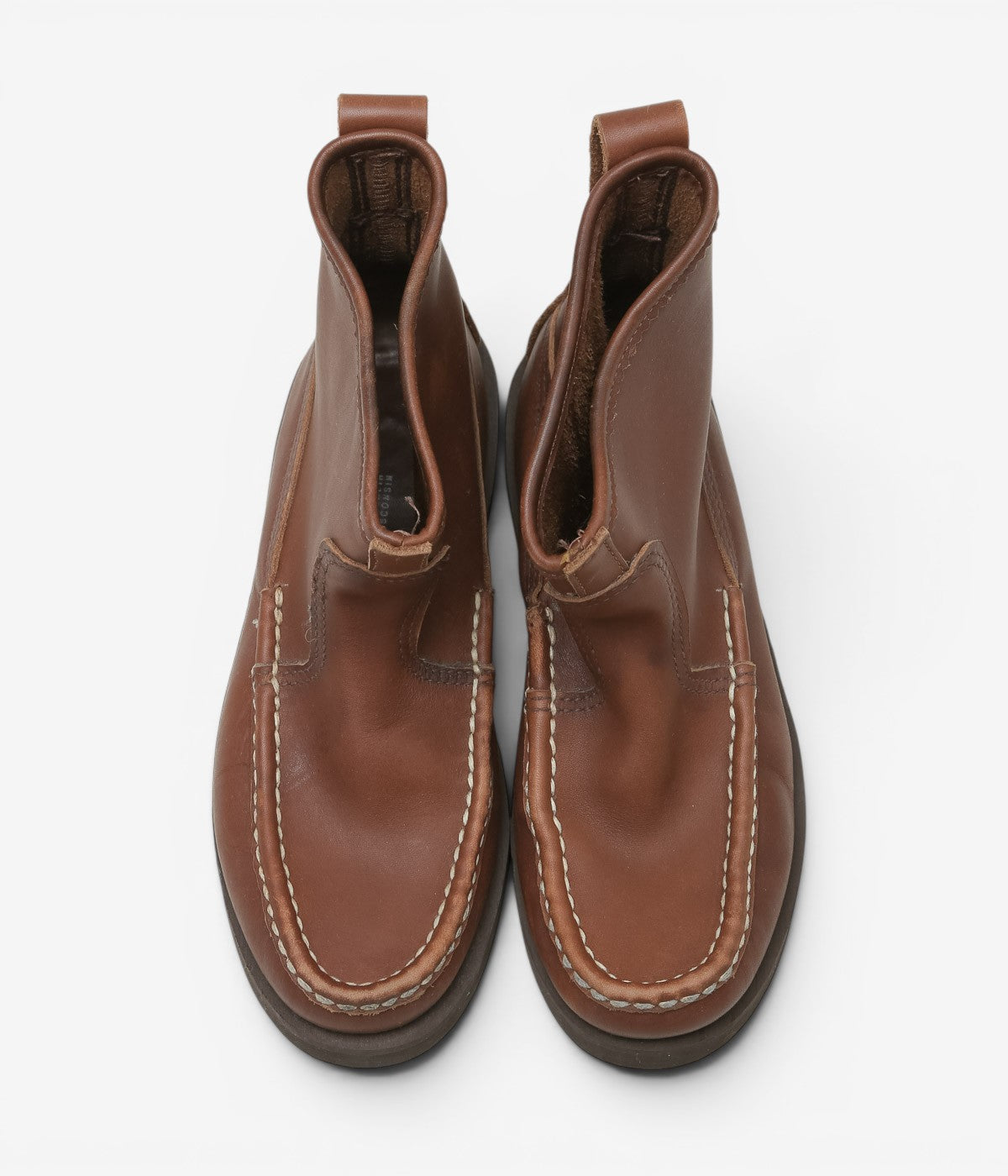 USED&VINTAGE ''90's RUSSEL MOCCASIN KNOCK-A-BOUT BOOT'' (BROWN)