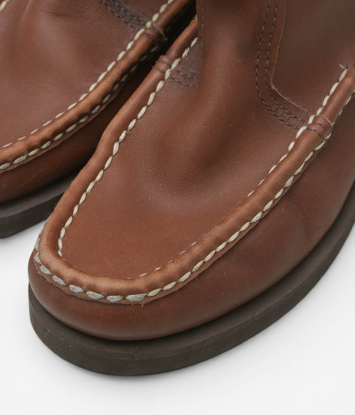 USED&VINTAGE ''90's RUSSEL MOCCASIN KNOCK-A-BOUT BOOT'' (BROWN)