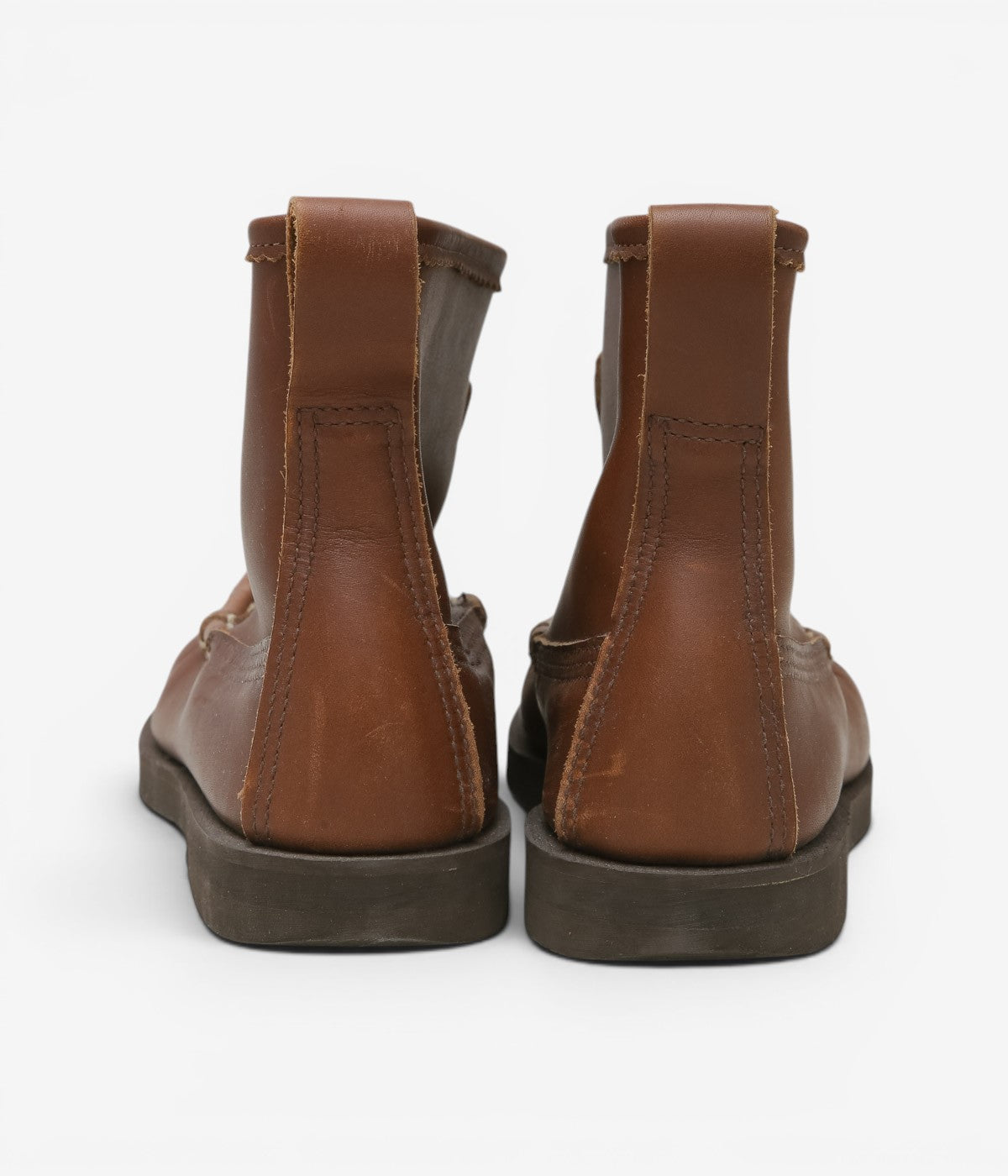 USED&VINTAGE ''90's RUSSEL MOCCASIN KNOCK-A-BOUT BOOT'' (BROWN)