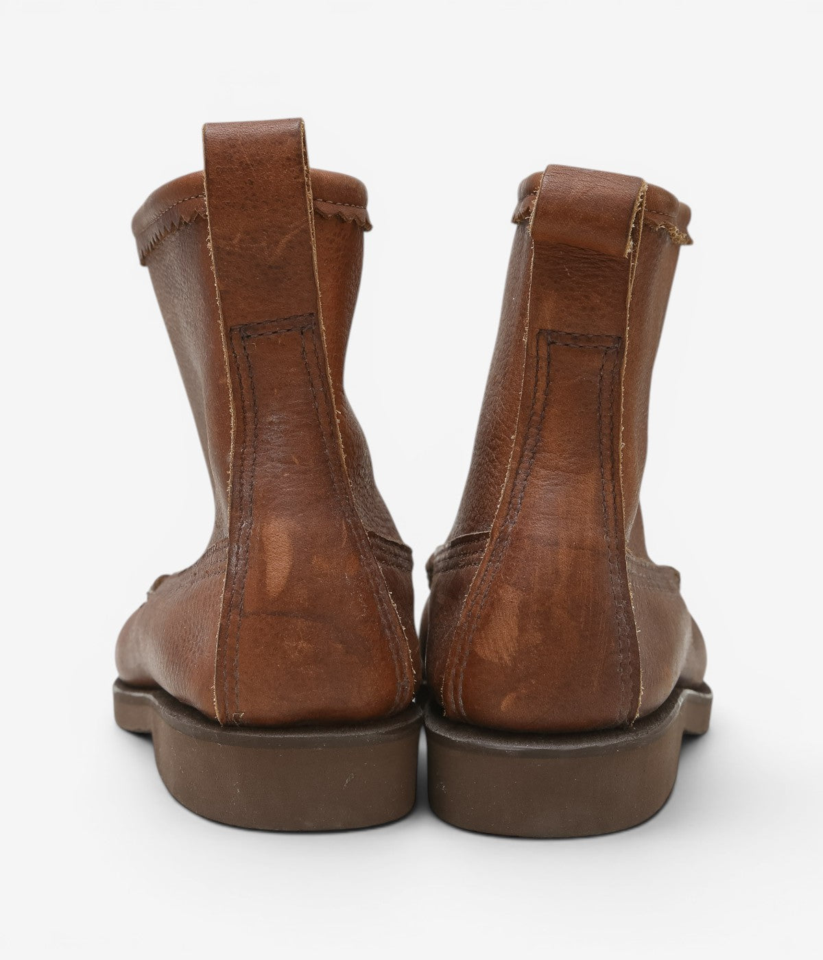USED & VINTAGE "90's RUSSELL MOCCASIN KNOCK-A-BOUT BOOT" (BROWN)