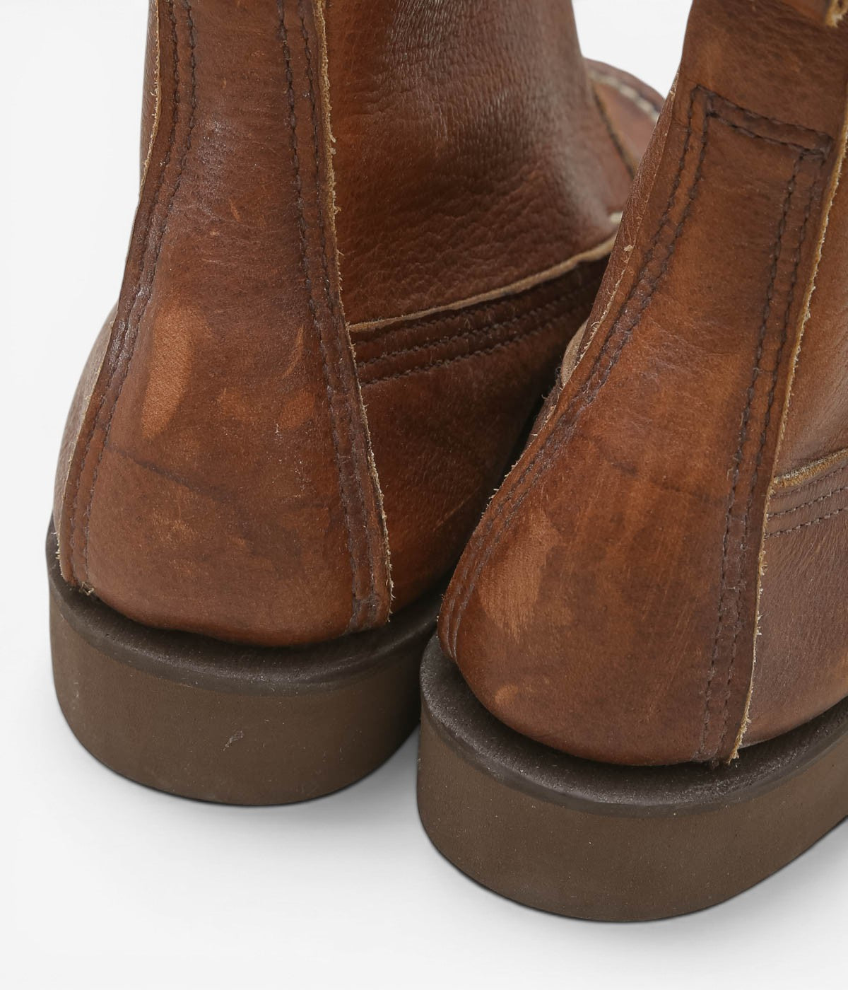 USED & VINTAGE "90's RUSSELL MOCCASIN KNOCK-A-BOUT BOOT" (BROWN)
