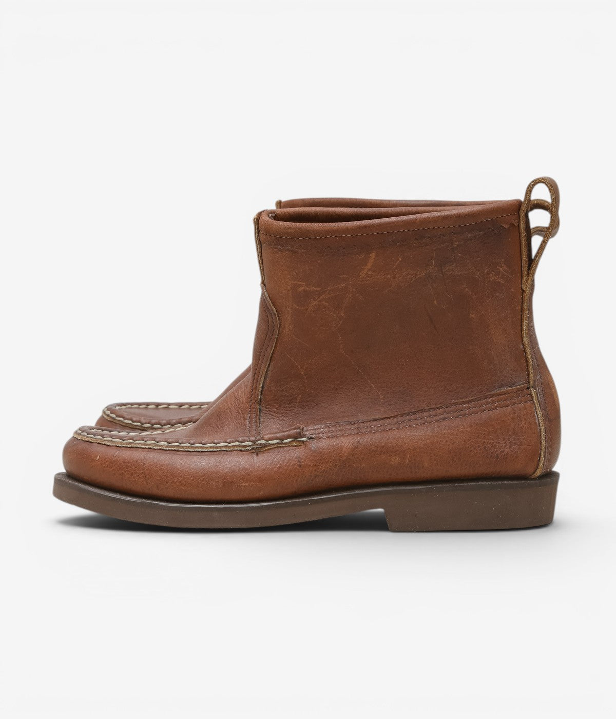 USED & VINTAGE "90's RUSSELL MOCCASIN KNOCK-A-BOUT BOOT" (BROWN)