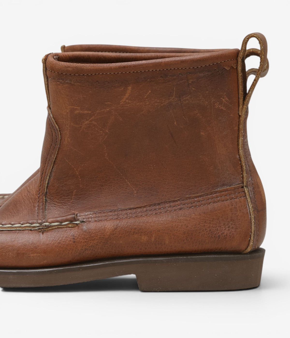 USED & VINTAGE "90's RUSSELL MOCCASIN KNOCK-A-BOUT BOOT" (BROWN)