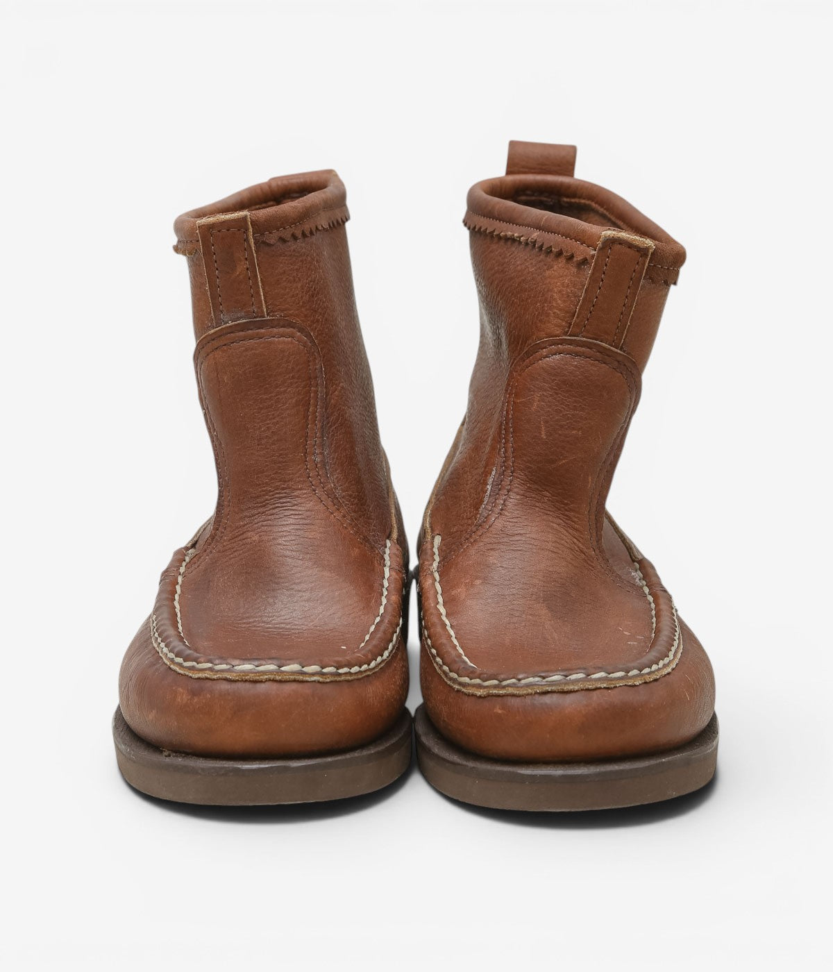 USED & VINTAGE "90's RUSSELL MOCCASIN KNOCK-A-BOUT BOOT" (BROWN)