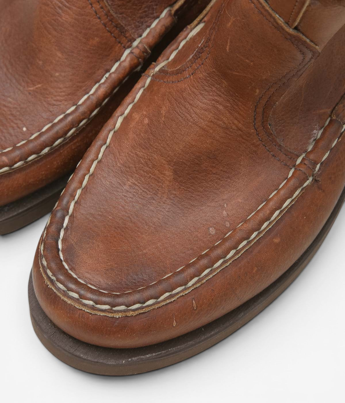 USED & VINTAGE "90's RUSSELL MOCCASIN KNOCK-A-BOUT BOOT" (BROWN)