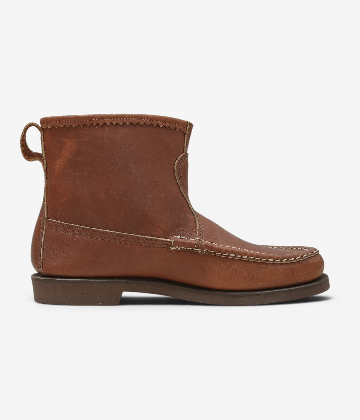USED&VINTAGE ''90's RUSSELL MOCCASIN KNOCK-A-BOUT BOOT'' (BROWN-2)