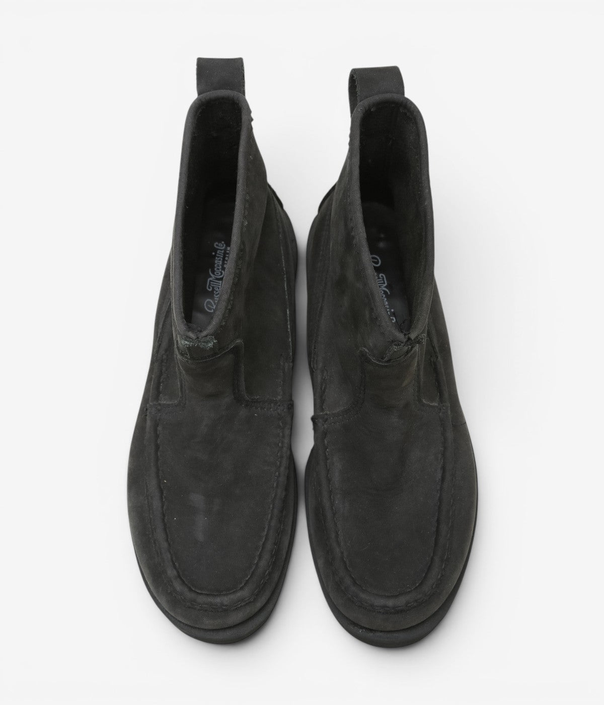 USED&VINTAGE ''90's RUSSELL MOCCASIN KNOCK-A-BOUT BOOT'' (GREY)