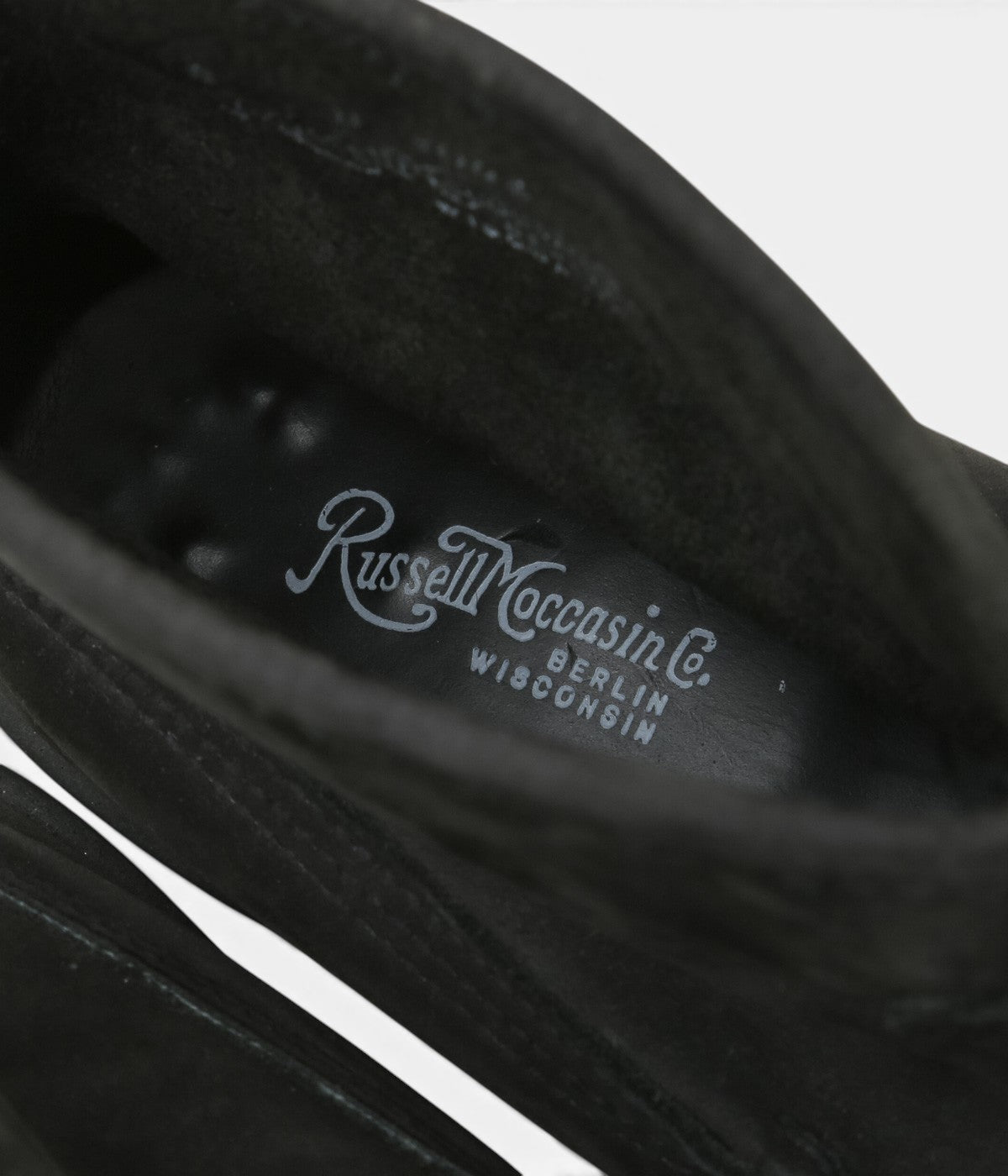 USED&VINTAGE ''90's RUSSELL MOCCASIN KNOCK-A-BOUT BOOT'' (GREY)