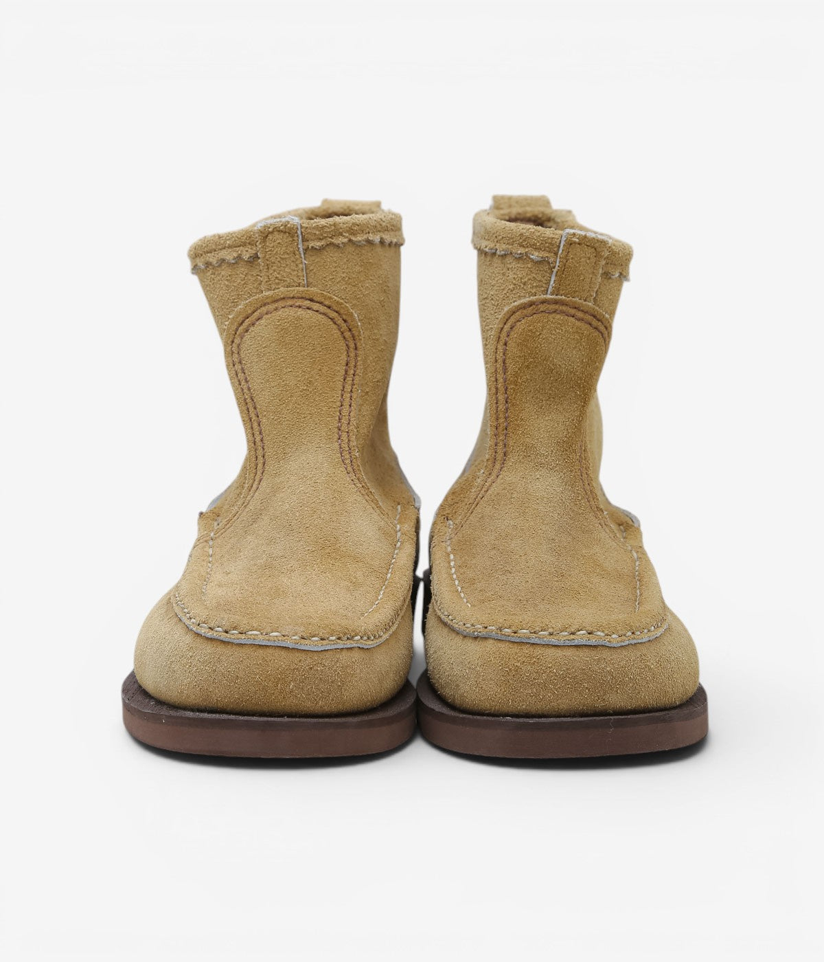 USED&VINTAGE ''90's RUSSEL MOCCASIN KNOCK-A-BOUT BOOT'' (TAN)