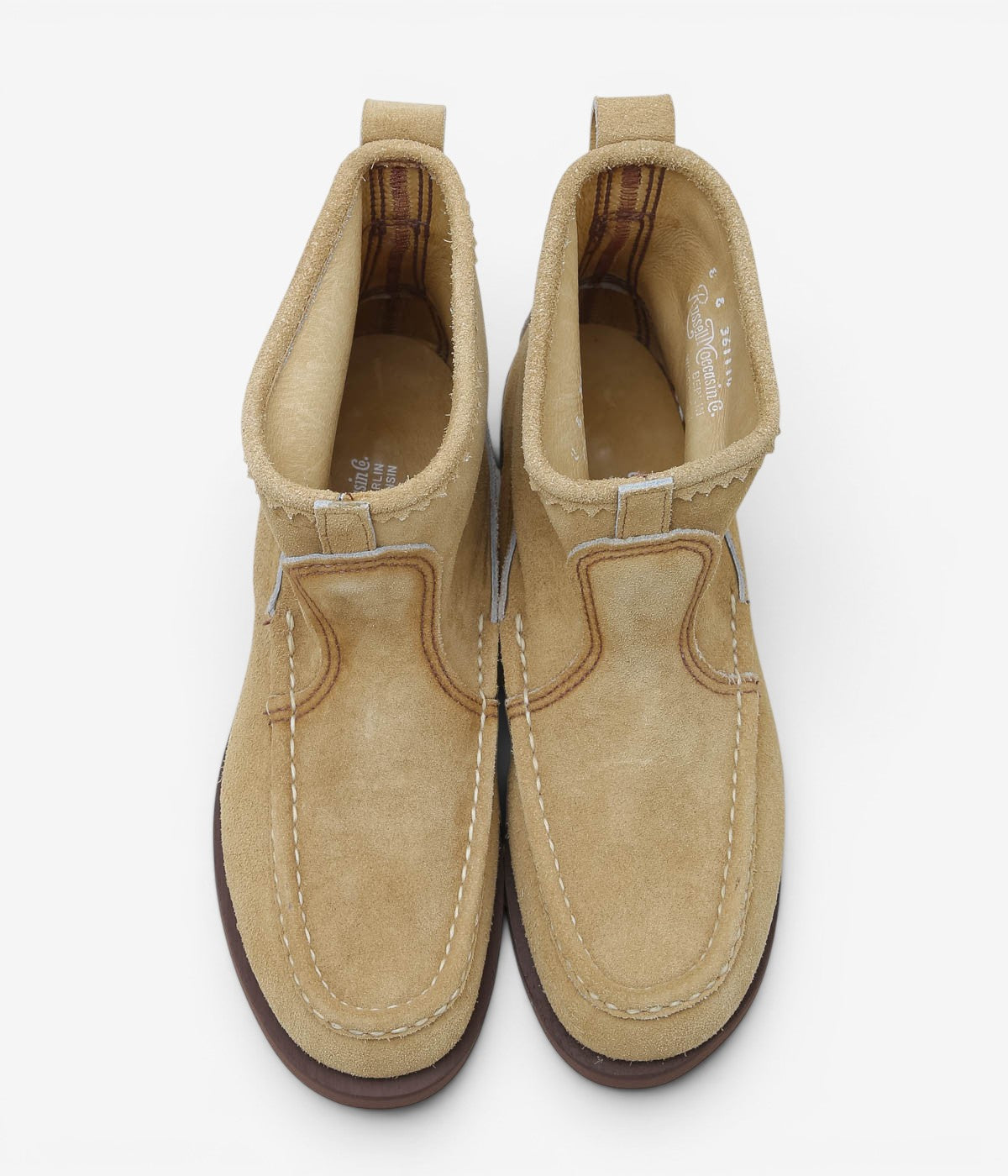 USED & VINTAGE "90's RUSSELL MOCCASIN KNOCK-A-BOUT BOOT" (TAN)