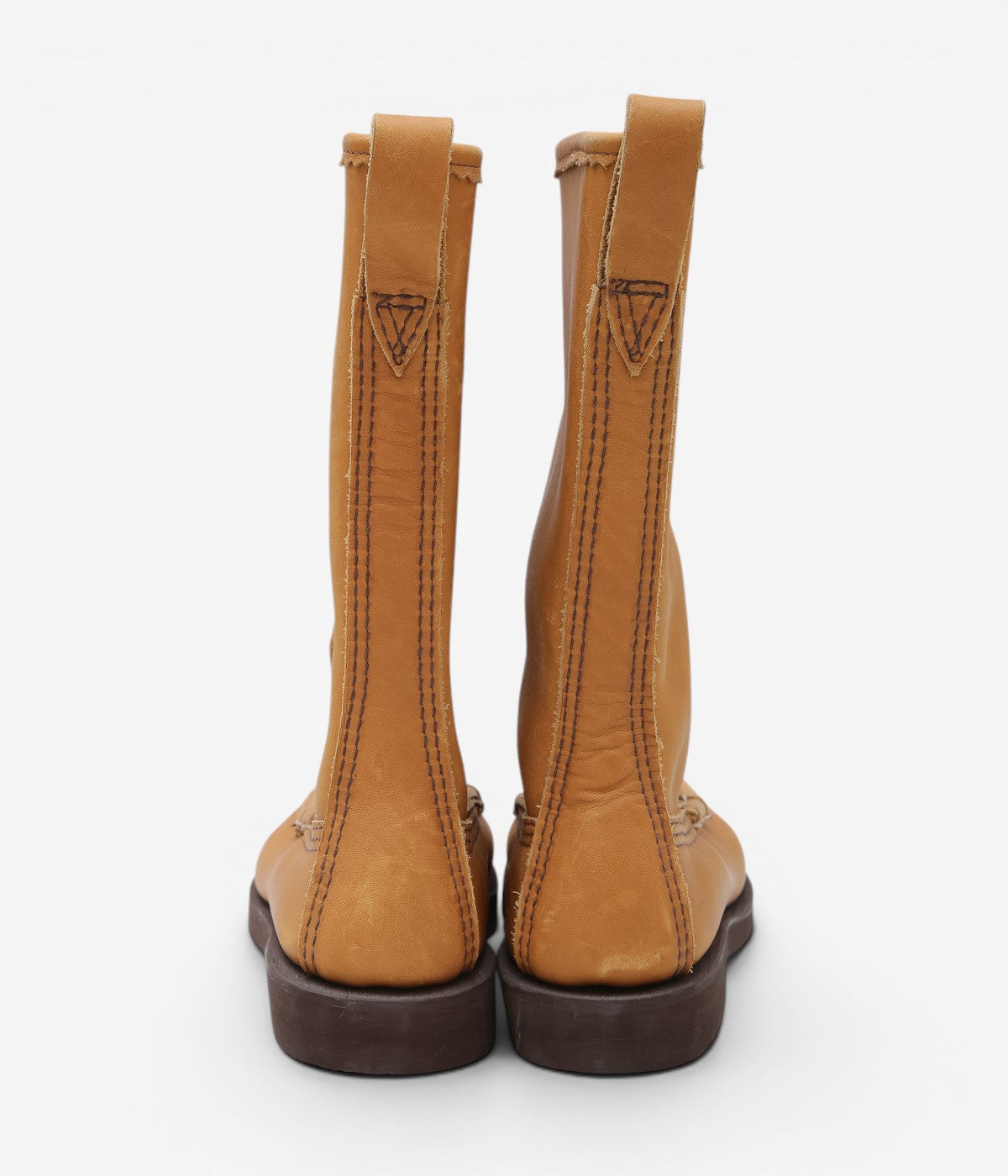 USED&VINTAGE ''90's RUSSELL MOCCASIN LONG KNOCK-A-BOUT BOOT'' (TAN)
