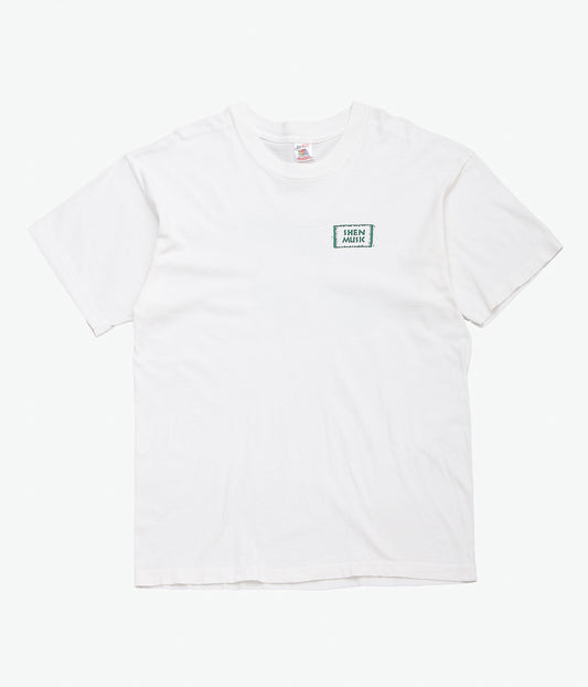 VINTAGE CLOTHING ''90'S SHEN MUSIC TEE'' (WHITE)