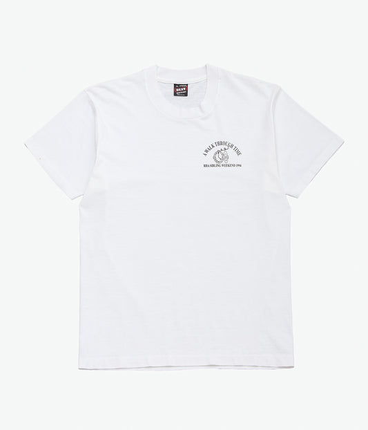 VINTAGE CLOTHING ''90'S WALK THROUGH TIME TEE'' (WHITE)