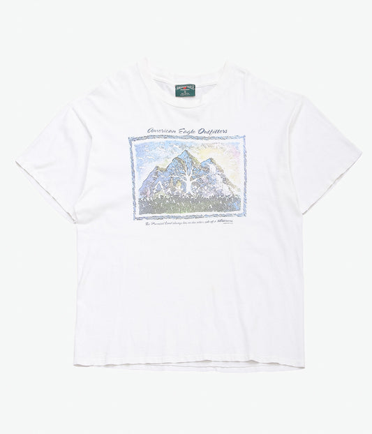 VINTAGE CLOTHING ''AMERICAN EAGLE PRINT TEE'' (WHITE)