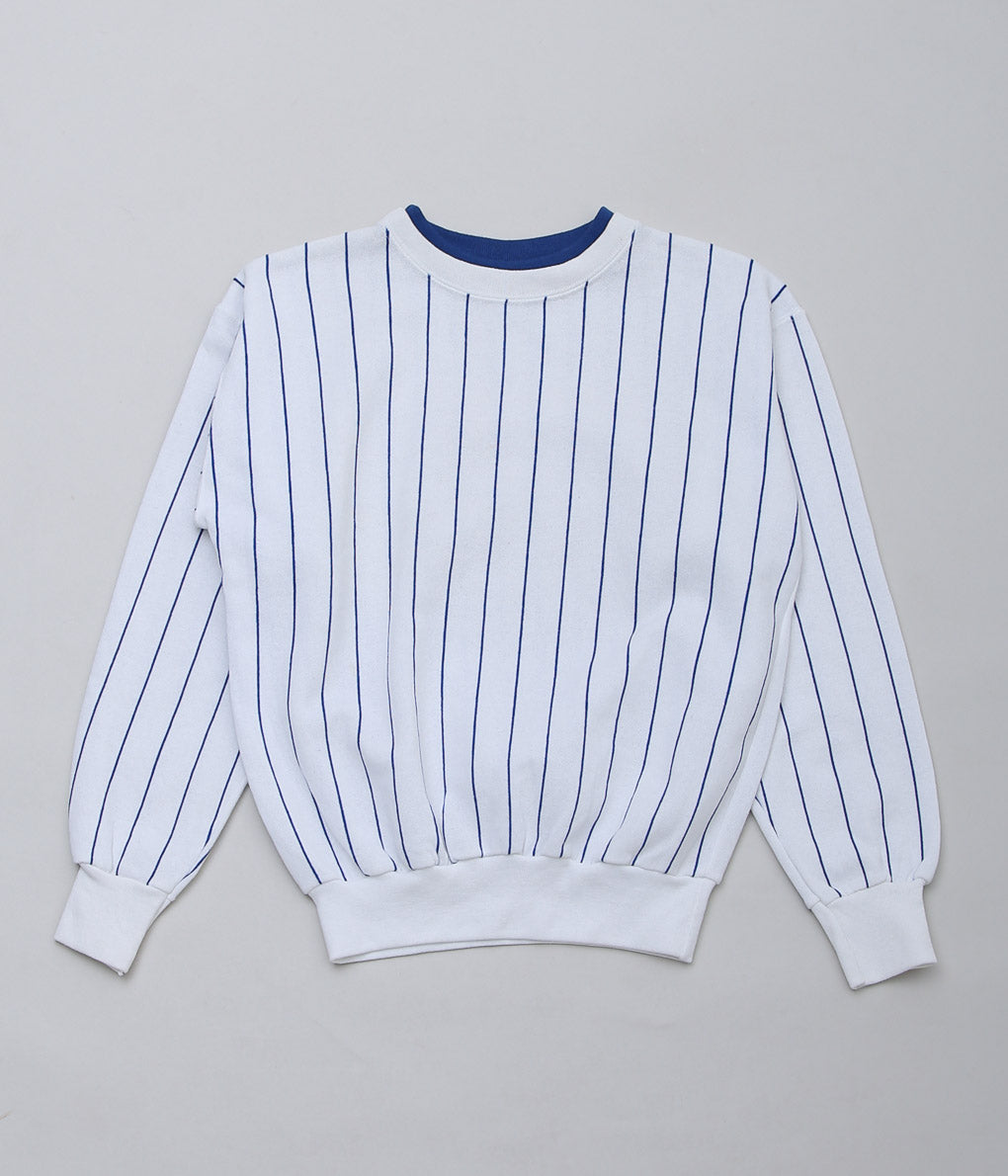 USED&VINTAGE ''VELVA SHEEN STRIPE SWEATSHIRT'' (WHITE×BLUE)