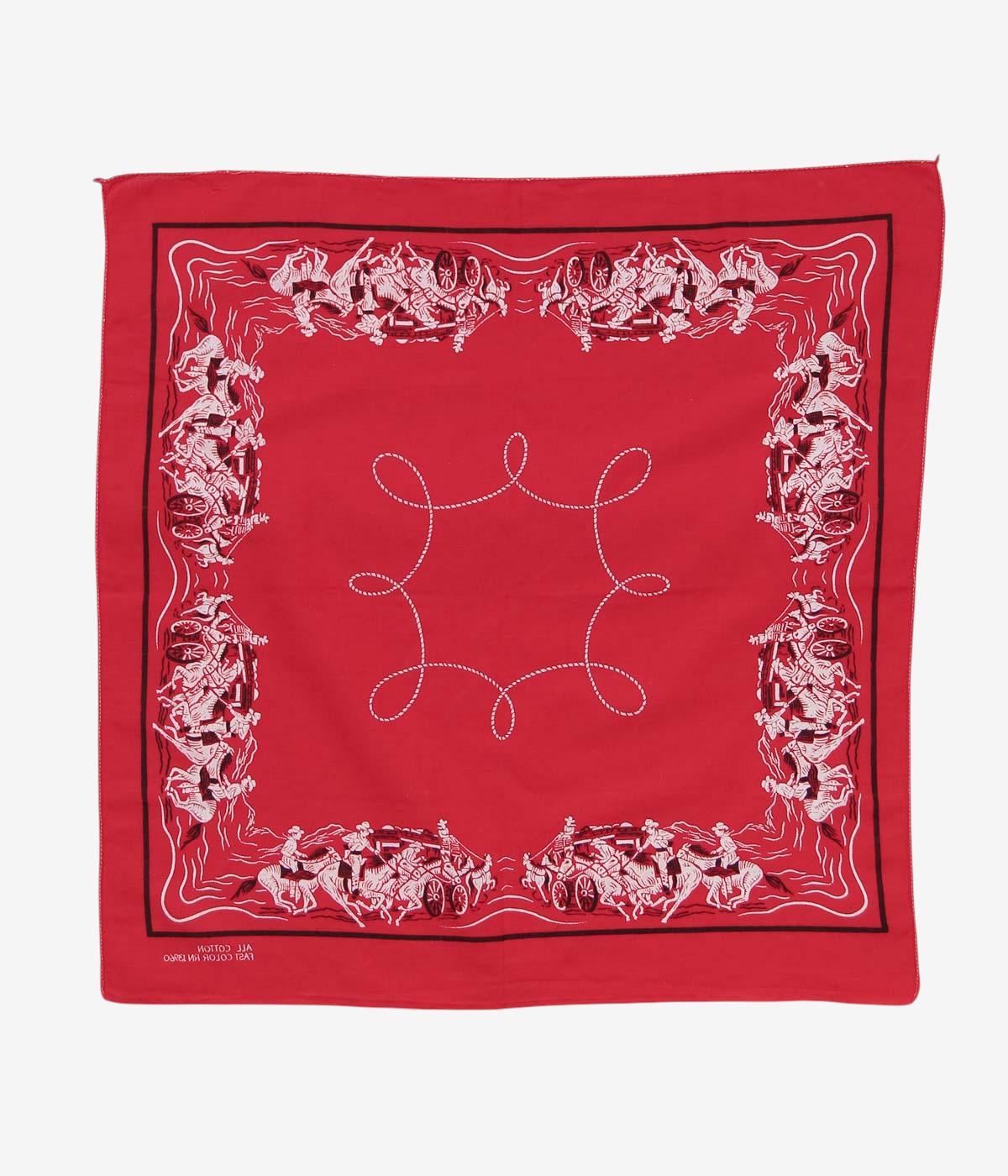 VINTAGE ACCESARIES "60~70년대 미국산 카우보이 반다나 / RN13960" (RED)
